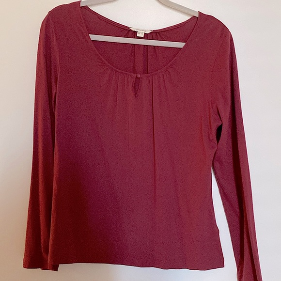 White Stuff UK Brand - red long sleeve top Size 10 US (UK 14) - Picture 1 of 10